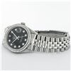 Image 5 : Rolex Mens Stainless Steel Black Diamond 36MM Datejust Wristwatch With Rolex Box