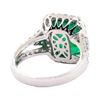 Image 3 : 4.81 ctw Emerald and Diamond Ring - Platinum