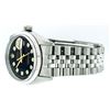 Image 4 : Rolex Mens Stainless Steel 36MM Black Diamond Datejust Wristwatch