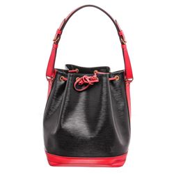 Louis Vuitton Black Red Epi Leather Noe GM Drawstring Shoulder Bag