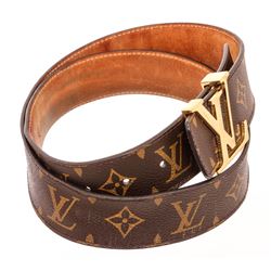 Louis Vuitton Monogram Canvas Initials Belt