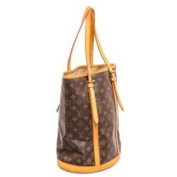 Louis Vuitton Monogram Canvas Leather Bucket GM Shoulder Bag