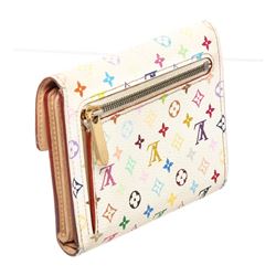 Louis Vuitton White Multicolore Monogram Canvas Leather Koala Wallet