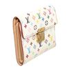 Image 3 : Louis Vuitton White Multicolore Monogram Canvas Leather Koala Wallet