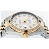 Image 6 : Rolex Mens 2 Tone 14K White Diamond & Sapphire Datejust Wriswatch