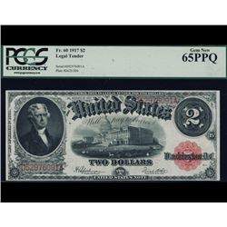 1917 $2 Legal Tender Note PCGS 65PPQ
