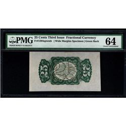 25 Cent Third Issue Fractional Note PMG 64