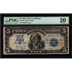 1899 $5 Chief Silver Certificate PMG 20