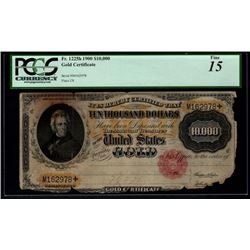 1900 $10,000 Gold Certificate PCGS 15