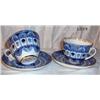 Image 1 : PAIR CUP & SAUCERS, LOMONOSOV