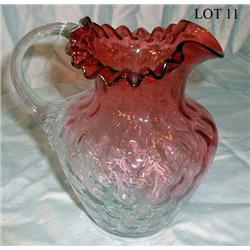 VINTAGE CRANBERRY PITCHER