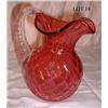 Image 1 : VINTAGE CRANBERRY PITCHER