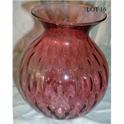 VINTAGE CRANBERRY VASE