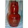 Image 1 : VINTAGE CRANBERRY FLASH  2-PC CARAFE W/