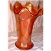 Image 1 : MARIGOLD & IRIDESCENT CARNIVAL VASE 