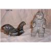 Image 1 : TWO INUIT SOAPSTONE CARVINGS (DAMAGED)