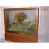 Image 1 : ANTIQUE 5-LAYER REVERSE GLASS PAINTING