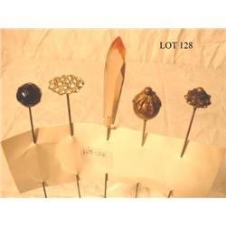 FIVE HAT PINS