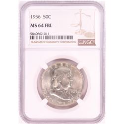 1956 Franklin Half Dollar Coin NGC MS64FBL
