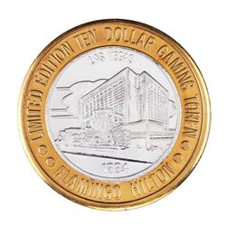 .999 Silver Flamingo Hilton Las Vegas, Nevada $10 Casino Limited Edition Gaming Token