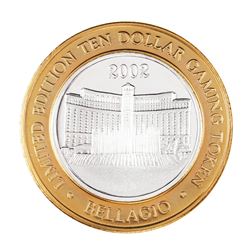 .999 Silver Bellagio Las Vegas, Nevada $10 Casino Limited Edition Gaming Token