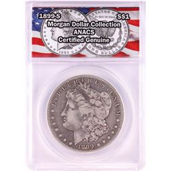 1899-S $1 Morgan Silver Dollar Coin ANACS Genuine
