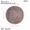 Image 1 : 1880 Canada Newfoundland 50 Cents Silver Coin