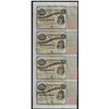 Image 1 : Uncut Sheet of (4) State of Louisiana Baby Bond Obsolete Notes