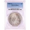 Image 1 : 1881-S $1 Morgan Silver Dollar Coin PCGS MS64 Nice Toning