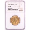Image 1 : 1907 $10 Liberty Head Eagle Gold Coin NGC AU58