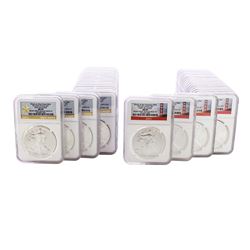 Set of 2012-S/W $1 American Silver Eagle Coins NGC MS69 from Mint Sealed Box's 1-20