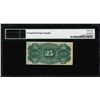 Image 2 : 1863 25 Cent 4th Issue Fractional Currency Note Fr.1307 PMG Choice Uncirculated 63EPQ