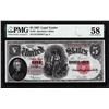 Image 1 : 1907 $5 Woodchopper Legal Tender Note Fr.91 PMG Choice About Uncirculated 58