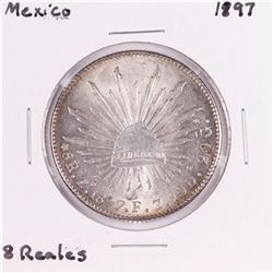 1897 Mexico 8 Reales Silver Coin