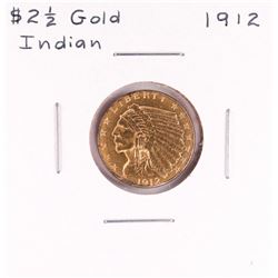 1912 $2 1/2 Indian Head Quarter Eagle Gold Coin