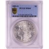 Image 1 : 1881-S $1 Morgan Silver Dollar Coin PCGS MS64 Nice Toning