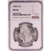 Image 1 : 1880-S $1 Morgan Silver Dollar Coin NGC MS64
