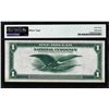 Image 2 : 1918 $1 Federal Reserve Bank Note Kansas City Fr.738 PMG Choice Uncirculated 63
