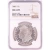Image 1 : 1887 $1 Morgan Silver Dollar Coin NGC MS63PL