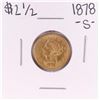 Image 1 : 1878-S $2 1/2 Liberty Head Quarter Eagle Gold Coin