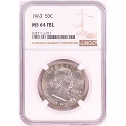 1963 Franklin Half Dollar Coin NGC MS64FBL