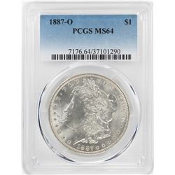 1887-O $1 Morgan Silver Dollar Coin PCGS MS64