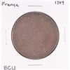 Image 1 : 1709 France Louis XIV ECU Silver Coin
