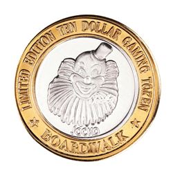 .999 Silver Boardwalk Casino Las Vegas, Nevada $10 Limited Edition Gaming Token