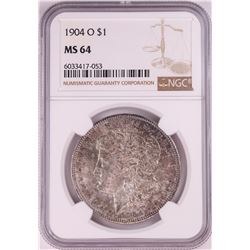 1904-O $1 Morgan Silver Dollar Coin NGC MS64