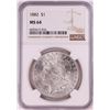 Image 1 : 1882 $1 Morgan Silver Dollar Coin NGC MS64
