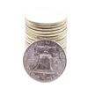 Image 2 : Roll of (20) Brilliant Uncirculated 1958 Franklin Half Dollar Coins