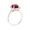 Image 4 : 14KT White Gold 2.10 ctw Ruby and Diamond Ring