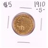 Image 1 : 1910-S $5 Indian Head Half Eagle Gold Coin