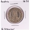 Image 1 : 1674 Austria 6 Kreuzer Silver Coin